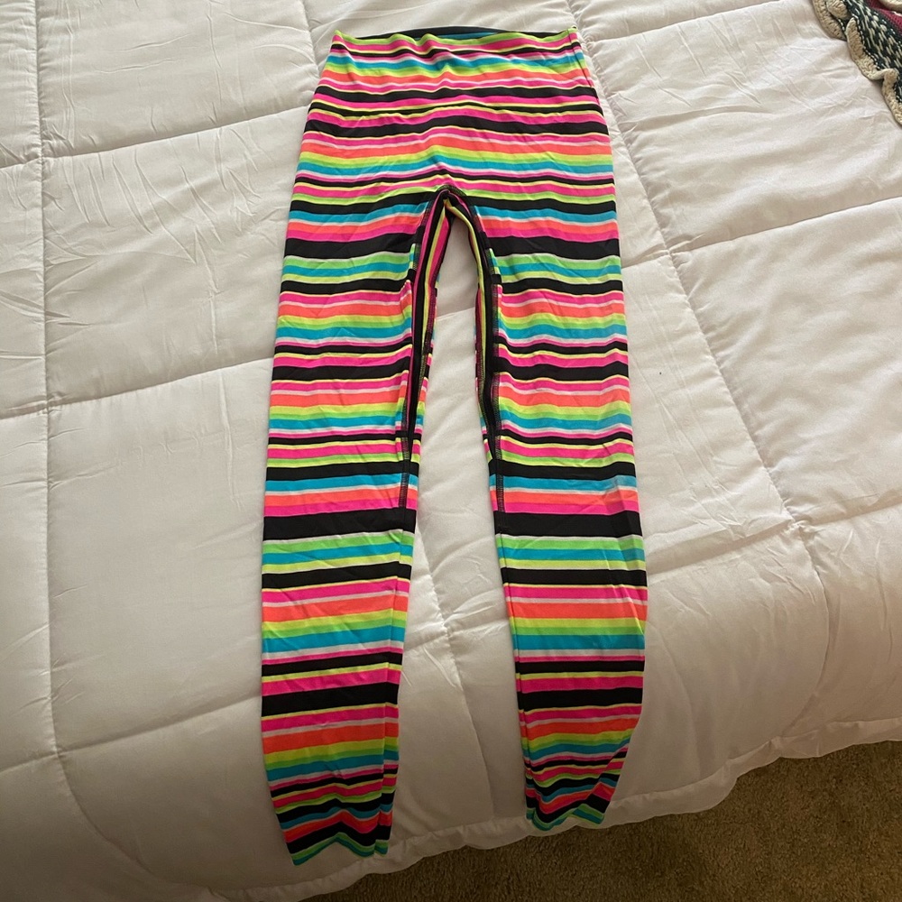 Women's K-Deer Rainbow Striped Leggings